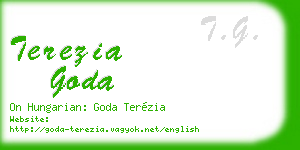 terezia goda business card